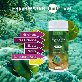 img 3 attached to 🐠 Essential Aquarium Test Strips: 6 in 1 Fish Tank Test Kit, 100 Strips for Accurate Water Testing - Perfect for Freshwater and Saltwater Aquariums!