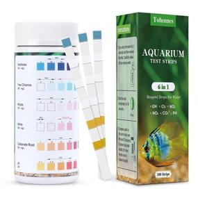 img 4 attached to 🐠 Essential Aquarium Test Strips: 6 in 1 Fish Tank Test Kit, 100 Strips for Accurate Water Testing - Perfect for Freshwater and Saltwater Aquariums!