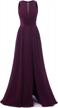 long chiffon high neck prom dress with slit - perfect for bridesmaids, weddings, and formal evenings logo