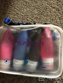 img 5 attached to TSA Approved AusKit Travel Bottles: Leak Proof 3.3 OZ Refillable Silicone Containers With Shower Lanyard For Toiletries
