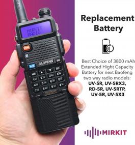 img 3 attached to High-Capacity BAOFENG BL-5 Rechargeable Batteries - Compatible With UV-5R BF-8HP, UV-5RX3, RD-5R, UV-5RTP, UV-5R+ And UV-5X3 Radios - 3800MAh Extended Battery Pack (2 Pack) - Made In The USA