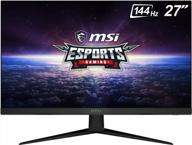 🔝 optix g271 monitor with freesync, displayport, height adjustment, 1920x1080 and 144hz refresh rate by msi logo
