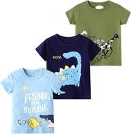 deekey toddler dinosaur crewneck t shirts: boys' tops, tees & shirts collection logo