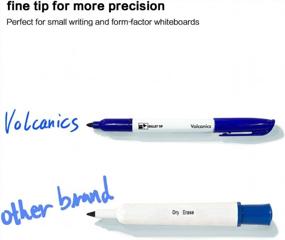 img 2 attached to 12-Pack Thin Low Odor Whiteboard Markers In Blue From Volcanics