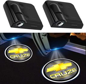 img 4 attached to 2Pcs For Chevy Cruze Car Door Lights Logo Projector
