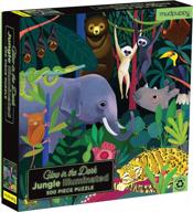 mudpuppy jungle illuminated 500 штук светящаяся в темноте головоломка для детей и семей, семейная головоломка со светящейся в темноте темой джунглей логотип