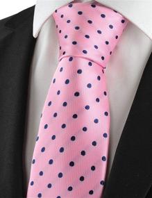 img 2 attached to 👔 KissTies Polka Pink Dots Necktie: Stylish Men's Accessory with Matching Cummerbunds & Pocket Squares