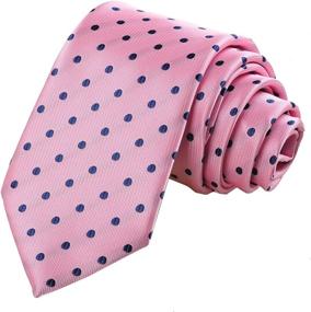 img 4 attached to 👔 KissTies Polka Pink Dots Necktie: Stylish Men's Accessory with Matching Cummerbunds & Pocket Squares