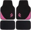 flying banner universal fit embroidery butterfly car floor mats universal fit for suv interior accessories for floor mats & cargo liners logo