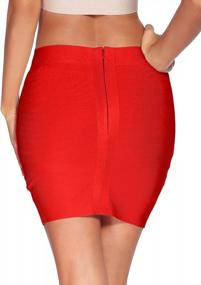 img 3 attached to Flaunt Your Curves In Meilun'S Rayon Bodycon Mini Skirt For Women
