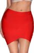 flaunt your curves in meilun's rayon bodycon mini skirt for women logo