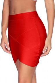 img 1 attached to Flaunt Your Curves In Meilun'S Rayon Bodycon Mini Skirt For Women