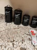 img 1 attached to Ivory Food Storage Canisters Containers Set Of 4 - Hillbond Carbon Steel Powder Coated Decorative Jars review by Mauricio Woodard
