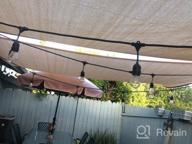 img 1 attached to Amgo 8'X12' Beige Rectangle Sun Shade Sail Canopy Awning - 95% UV Blockage, 5 Years Warranty (Customizable) review by Greg Sullivan