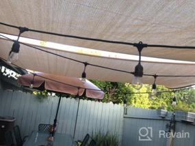 img 7 attached to Amgo 8'X12' Beige Rectangle Sun Shade Sail Canopy Awning - 95% UV Blockage, 5 Years Warranty (Customizable)