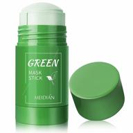 green tea cleansing mask stick with blackhead removing properties, moisturizing and purifying benefits for all skin types - natural green extract for deep cleansing and pore minimizing logo