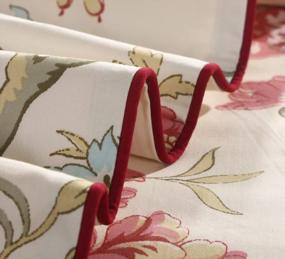 img 1 attached to Experience Blissful Comfort With WINLIFE Floral Bedding Set - King Size Duvet Set With Red Flowers And Egyptian Cotton - Soft, Cooling And Breathable