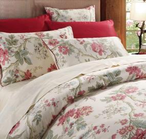 img 4 attached to Experience Blissful Comfort With WINLIFE Floral Bedding Set - King Size Duvet Set With Red Flowers And Egyptian Cotton - Soft, Cooling And Breathable