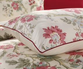 img 2 attached to Experience Blissful Comfort With WINLIFE Floral Bedding Set - King Size Duvet Set With Red Flowers And Egyptian Cotton - Soft, Cooling And Breathable