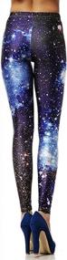 img 2 attached to Супер мягкие и милые леггинсы Alaroo Galaxy - брюки с высокой талией для женщин с принтом, размеры S-XXL