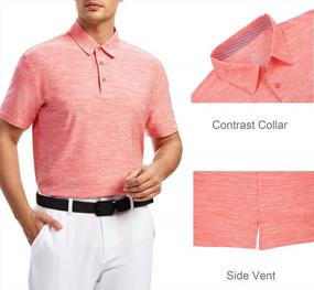 img 2 attached to Stay Cool And Comfortable On The Golf Course: Alex Vando Men'S Moisture Wicking Polo Shirt