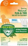 tropiclean natural solution: spot-on flea & tick treatment for small dogs up to 35lbs. logo