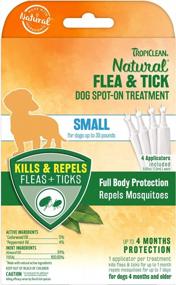 img 4 attached to TropiClean Natural Solution: Spot-On Flea & Tick Treatment For Small Dogs Up To 35Lbs.