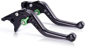 img 3 attached to 🔧 Upgradable Brake Clutch Levers for Kawasaki ZZR600 1990-2004, ZX9R 1998-1999, Ninja EX650 650R (ER-6f ER-6n) 2006-2008, Z750S 2006-2008, Z750 2003-2006, ZXR400, ZX6R 1995-1999, EX500R, Green