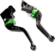 🔧 upgradable brake clutch levers for kawasaki zzr600 1990-2004, zx9r 1998-1999, ninja ex650 650r (er-6f er-6n) 2006-2008, z750s 2006-2008, z750 2003-2006, zxr400, zx6r 1995-1999, ex500r, green логотип