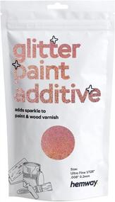 img 4 attached to Rose Gold Holographic Ultrafine Glitter Paint Additive 100G For Interior Wall, Furniture, Ceiling, Wood And Varnish - 1/128" 0.008" 0.2Mm