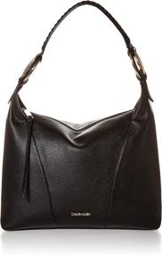 img 4 attached to Calvin Klein Novelty Hobo Black Women's Handbags & Wallets via Hobo Bags