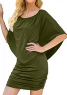 show off your style with yincro's off-the-shoulder ruffle bodycon dress logo