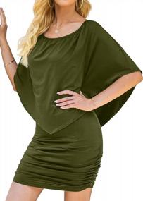 img 4 attached to Show Off Your Style With Yincro'S Off-The-Shoulder Ruffle Bodycon Dress
