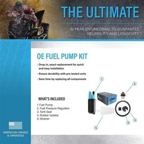 img 1 attached to 🔧 Upgrade your Polaris Sportsman 550 850, RZR 800 4 S with Enhanced QFS Fuel Pump, Fuel Pressure Regulator, Tank Seal, Strainer Replacements (2008-2010) - Part Numbers: 2521011, 2520922, 2204307, 2520914