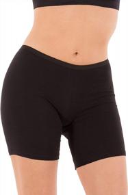 img 1 attached to Stretch Cotton Boyshort Briefs For Women In Regular And Plus Sizes - 6.5" Long Leg Coverage By B2BODY