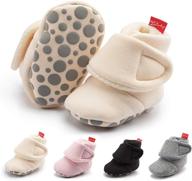 bibegoi non slip newborn toddler boys' booties - shoes/boots логотип