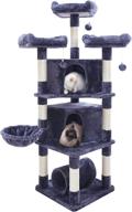 🐱 hey-brother 65" extra large multi-level cat tree condo furniture: ultimate comfort for kittens, cats, and pets logo