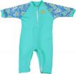 upf 50+ nozone fiji sun protective baby double zipper swimsuit logo