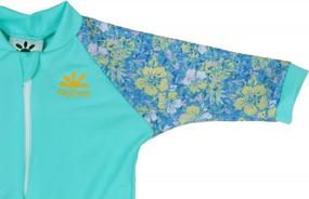 img 3 attached to UPF 50+ Nozone Fiji Sun Protective Baby Double Zipper Swimsuit