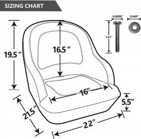 img 2 attached to Обновите свой понтон с помощью ковшеобразного сиденья и чехла капитана NORTHCAPTAIN