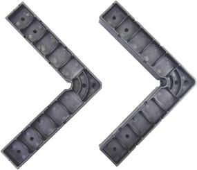 img 4 attached to Precision 90 Degree Right Angle Squares - Durable Engineering Plastic, Pack Of 2 (145Mm) In Black