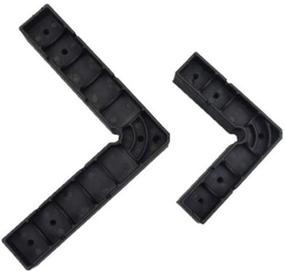 img 1 attached to Precision 90 Degree Right Angle Squares - Durable Engineering Plastic, Pack Of 2 (145Mm) In Black