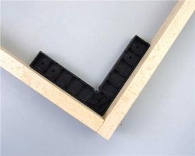 img 2 attached to Прецизионные прямоугольные квадраты 90 градусов - прочный инженерный пластик, упаковка из 2 шт. (145 мм) черного цвета