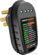 ⚡️ carmtek rv circuit analyzer 50 amp - smart diagnostic chart & indicator lights - etl listed rv circuit tester - optimized for 50 amp rv circuits logo