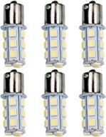 hotsystem 1156 1141 led light bulbs dc12v p21w ba15s 18-5050smd for car rv suv camper trailer trunk interior reversing backup tail turn signal corner parking side marker lights(warm white логотип