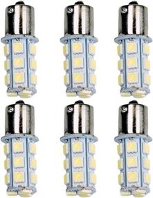 img 4 attached to HOTSYSTEM 1156 1141 LED Light Bulbs DC12V P21W BA15S 18-5050SMD For Car RV SUV Camper Trailer Trunk Interior Reversing Backup Tail Turn Signal Corner Parking Side Marker Lights(Warm White