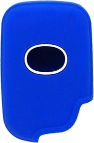 img 2 attached to 🔑 XUHANG Silicone Key Fob Skin Cover for Lexus GS430 GS300 IS350 IS250 LS460 GS450h GS350 ES350 LS600h LX570 RX450h RX350 HS250h (Blue) - Enhanced Protection for Keyless Entry Remote