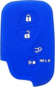 img 3 attached to 🔑 XUHANG Silicone Key Fob Skin Cover for Lexus GS430 GS300 IS350 IS250 LS460 GS450h GS350 ES350 LS600h LX570 RX450h RX350 HS250h (Blue) - Enhanced Protection for Keyless Entry Remote