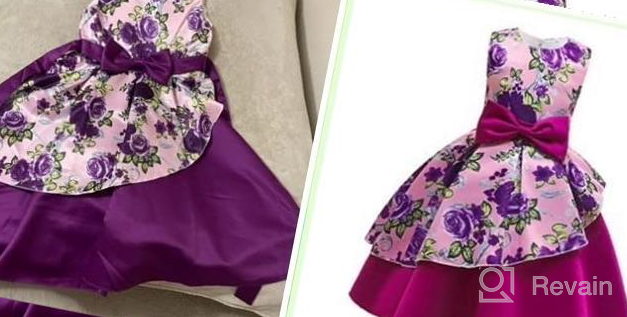 img 1 attached to Adorable Sleeveless Printed Sundress: Stunning Occasion Wear for Toddler Girls review by Adina Jordan