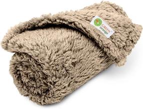 img 4 attached to 🐶 Cozy and Warm Taupe Dog Blanket – Perfect Pet Throw for Dogs & Cats – 24"x36" – Ideal for Small, Medium, Large Pets